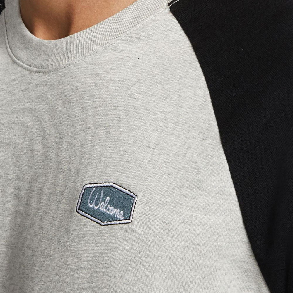 NIKE SB x MLB - BASEBALL "LA DODGERS" RAGLAN TEE  - Grey heather - Black