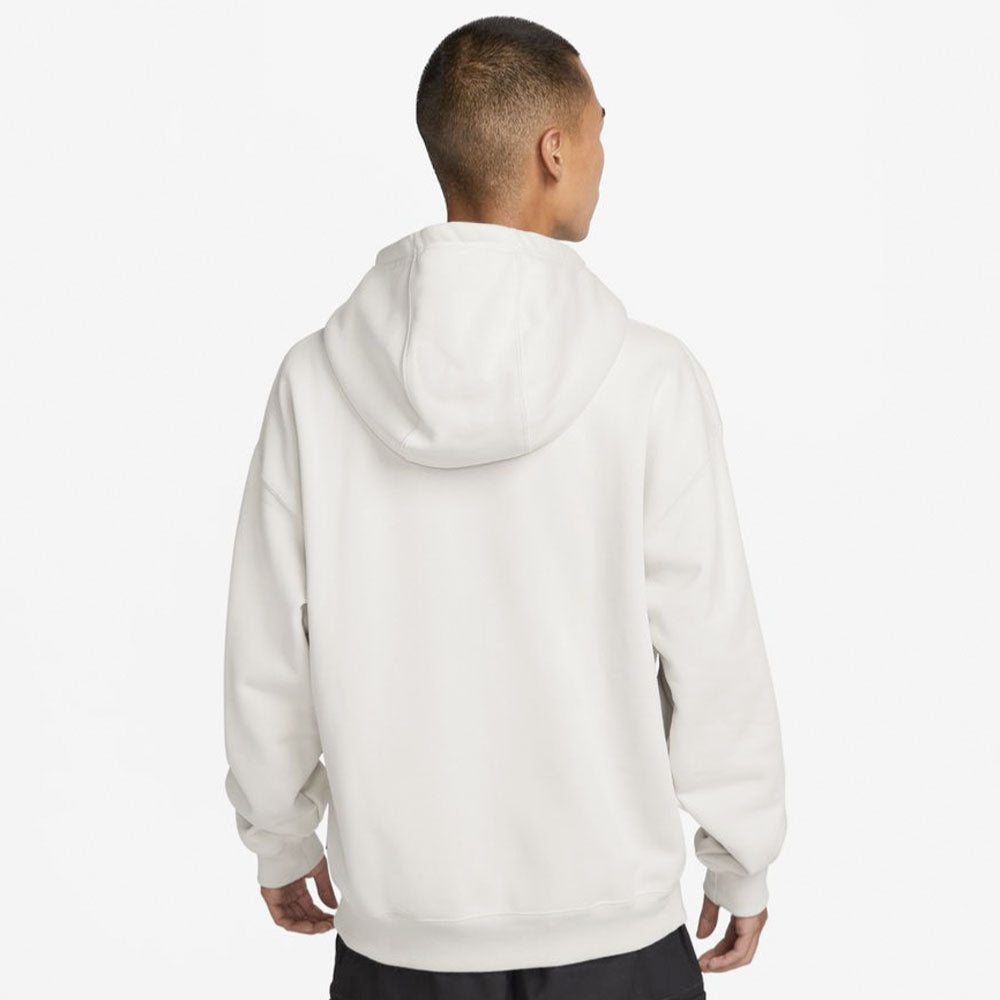 NIKE  - SKATE LIKE A GIRL HOODIE - LIGHT BONE BLACK LT CRIMSON