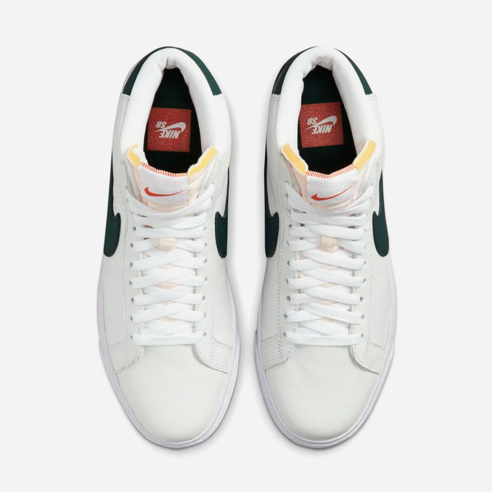NIKE SB - ZOOM BLAZER MID ISO ORANGE LABEL - WHITE PRO GREEN WHITE PRO GREEN