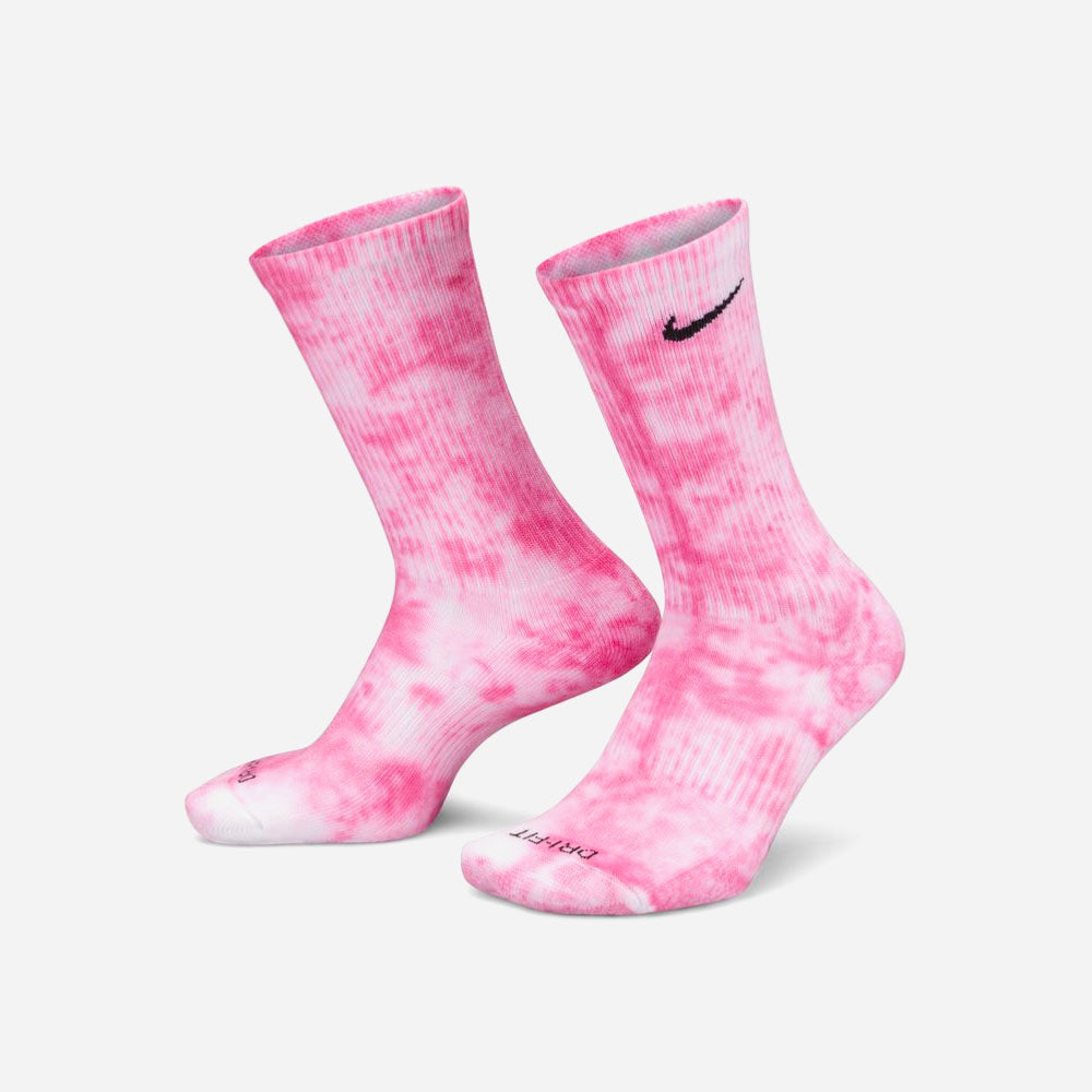 Nike - Cushioned Tie Dye Crew Socks 2 Pack - Light Pink