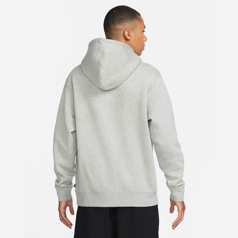 NIKE SB - ICON HOODIE ESSENTIAL - Dark Grey Heather - Black