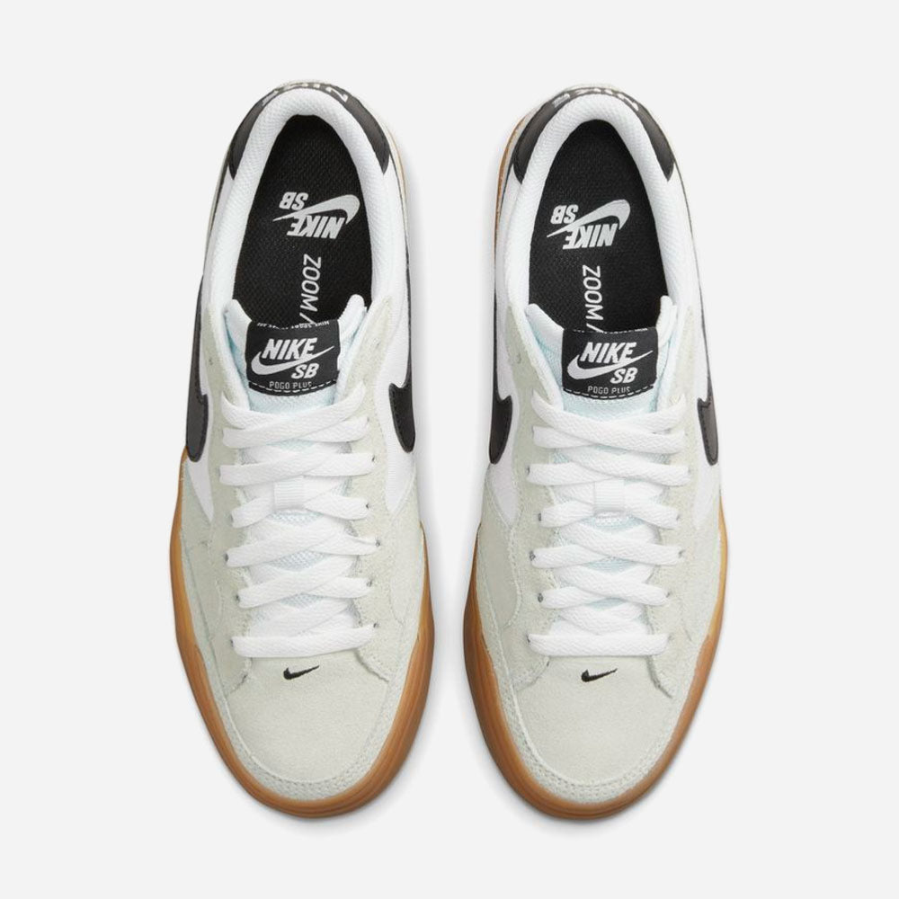 NIKE SB - POGO  - WHITE BLACK WHITE GUM LIGHT BROWN