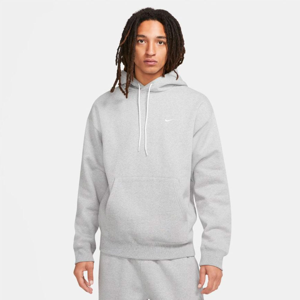 NIKE  - SOLO SWOOSH HOODIE - Dark Grey heather