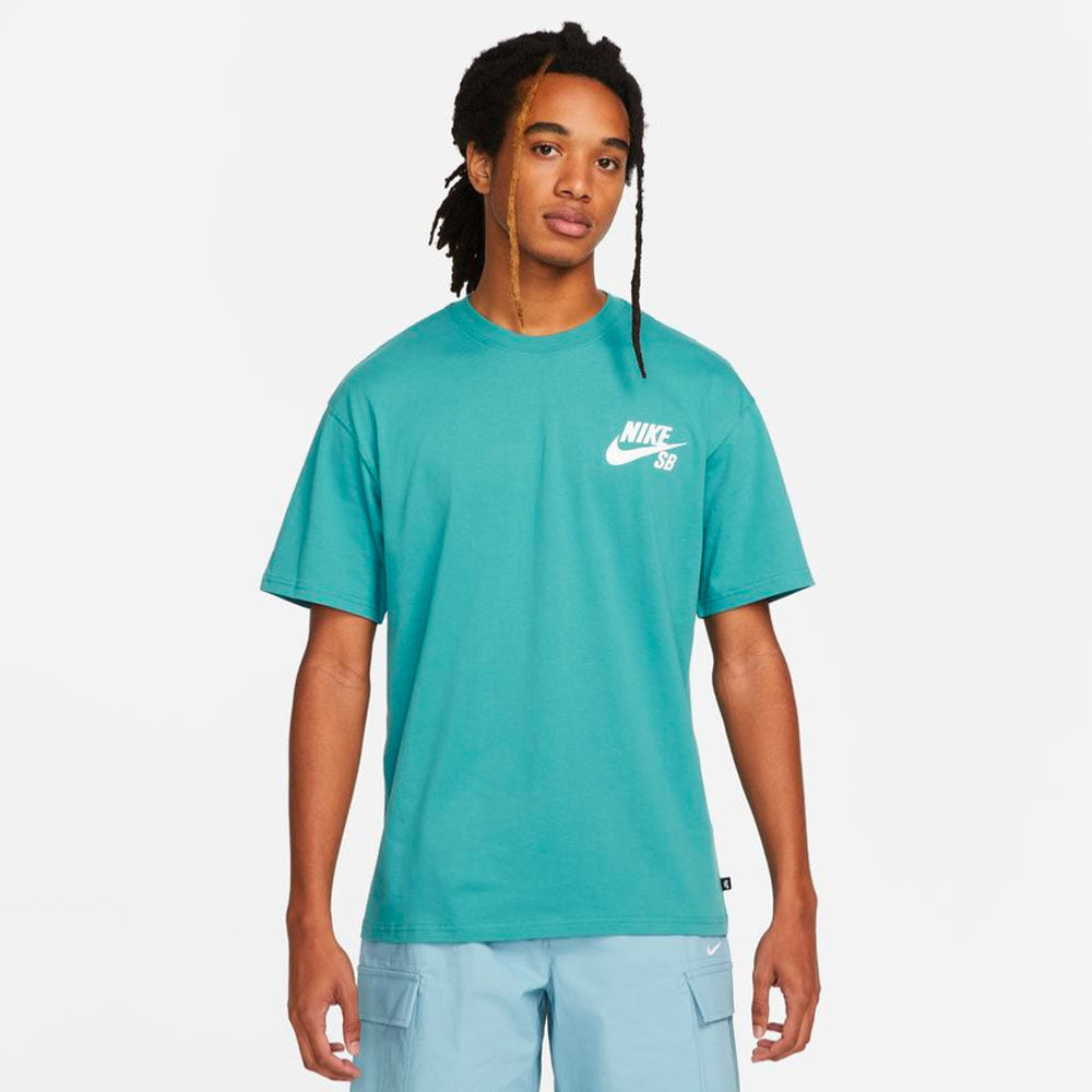 NIKE SB - ICON LOGO TEE - Mineral Teal