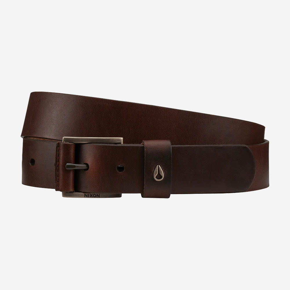 Nixon - Americana Leather Belt - Dark Brown