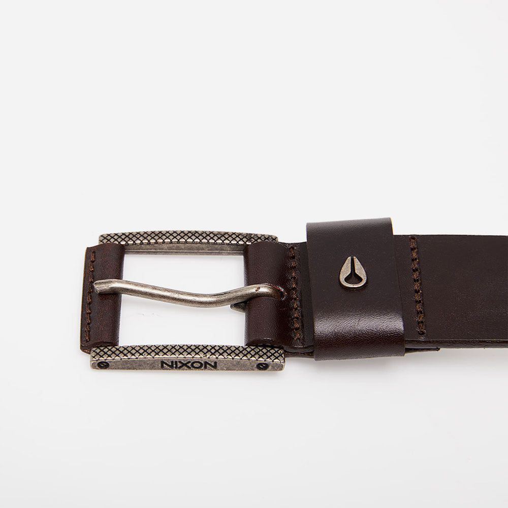 Nixon - Americana Leather Belt - Dark Brown