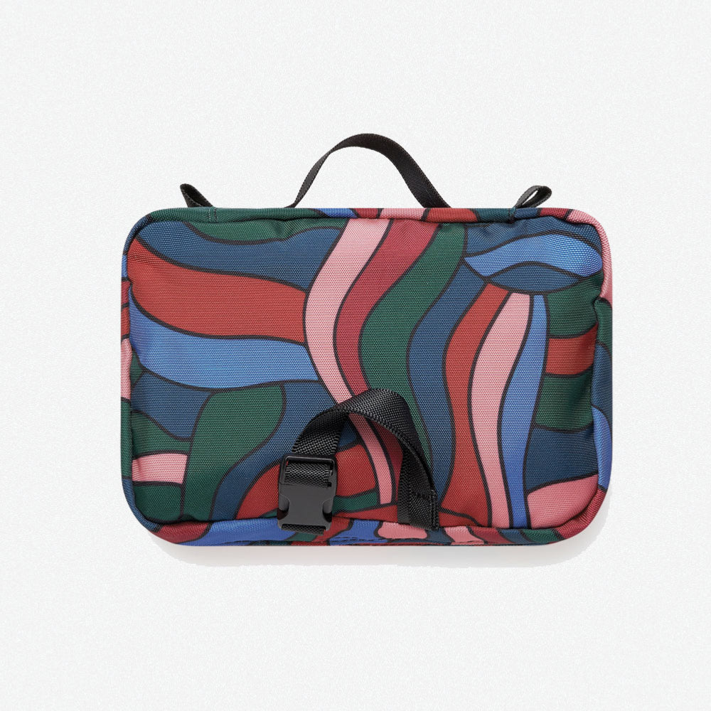 Parra - Distorted Waves Toiletry Bag - Multi