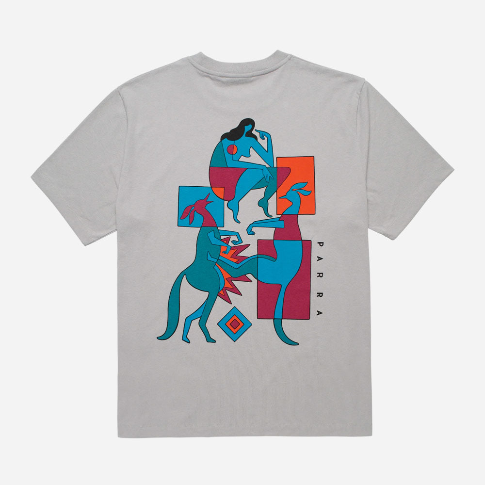 PARRA - DOWN UNDER TEE -  Alloy Grey