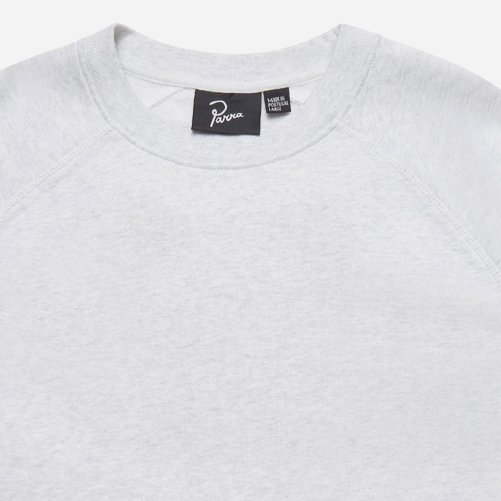 PARRA - SERIF LOGO CREW NECK SWEATSHIRT - Ash Grey