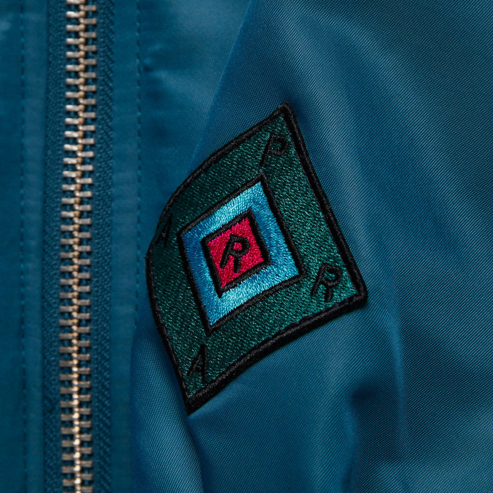 PARRA -  STACKED PETS VARSITY JACKET - Teal