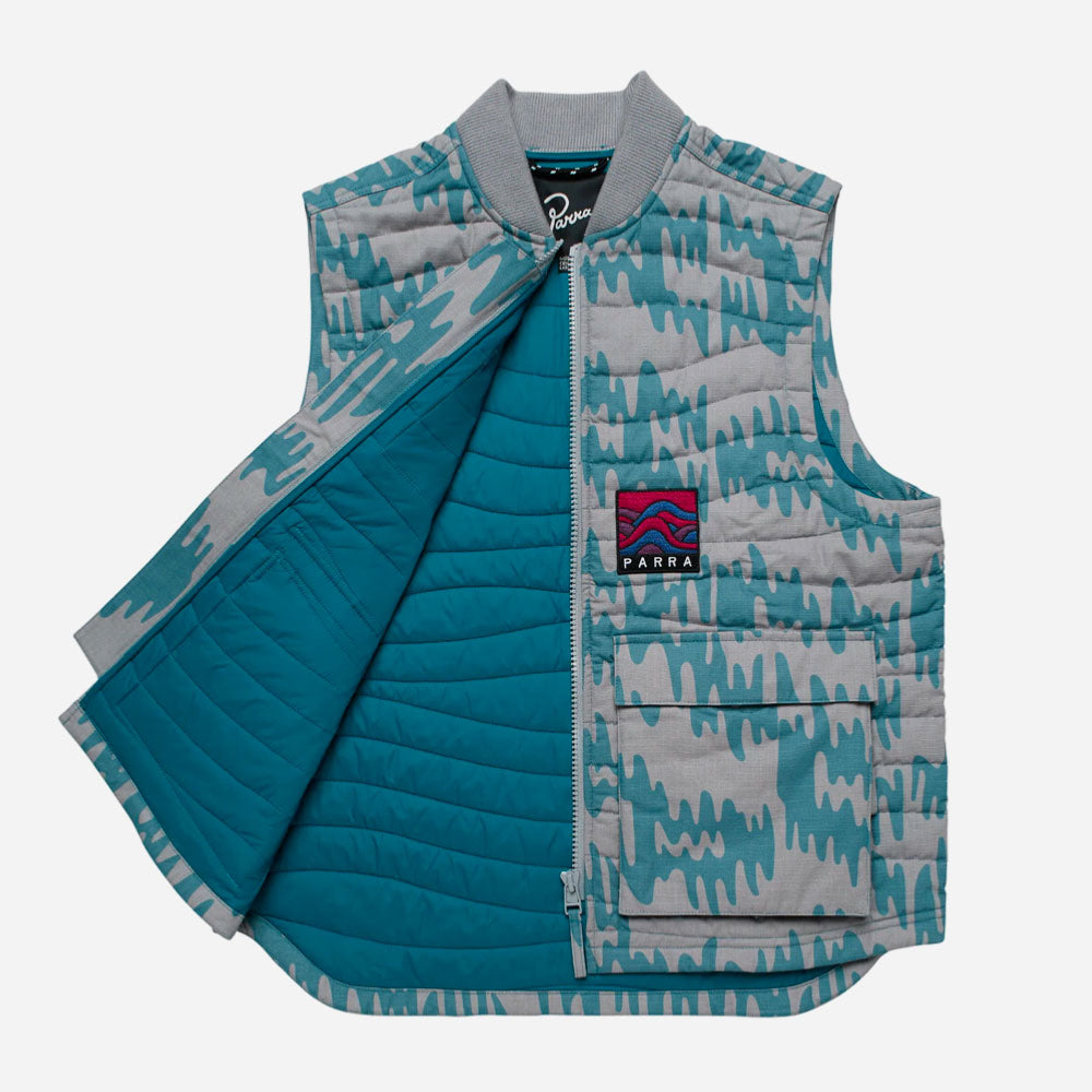 PARRA - TREMOR PATTERN VEST - Alloy Grey