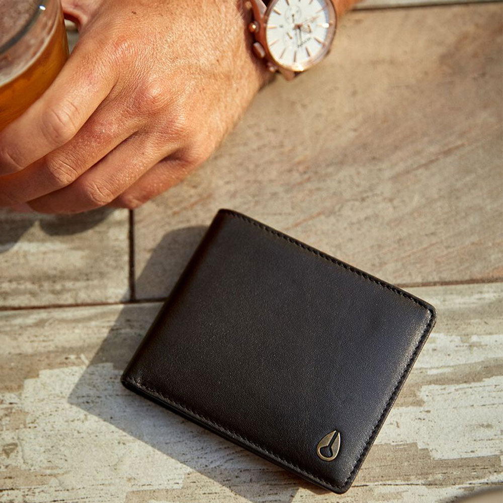 Nixon - Pass Vegan Leather Coin Wallet - Black