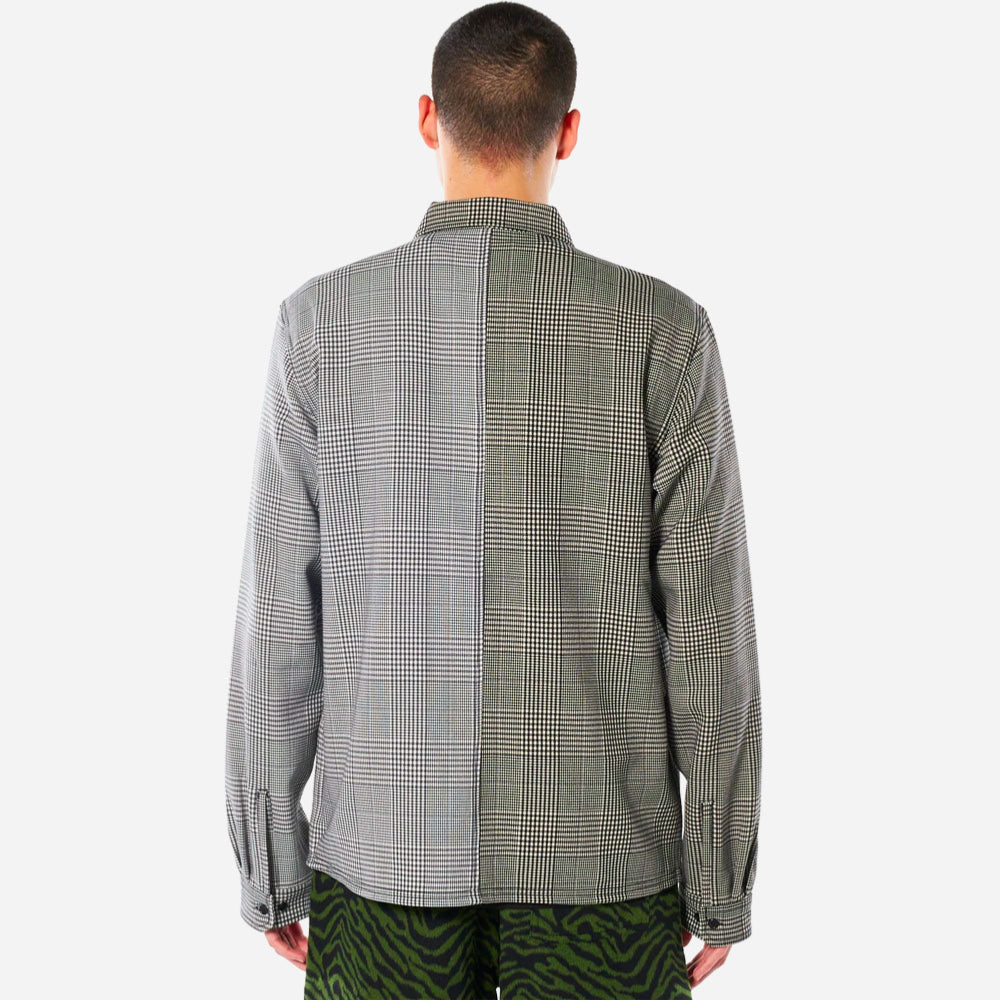 Pleasures - Chase Plaid Button Down - Black