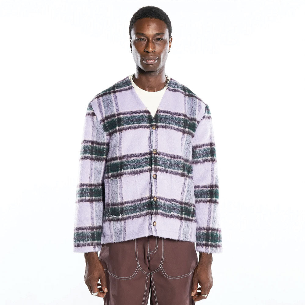 PLEASURES - FORTUNE CARDIGAN - VIOLET