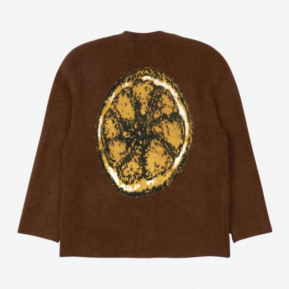 PLEASURES - JUICY CARDIGAN - BROWN