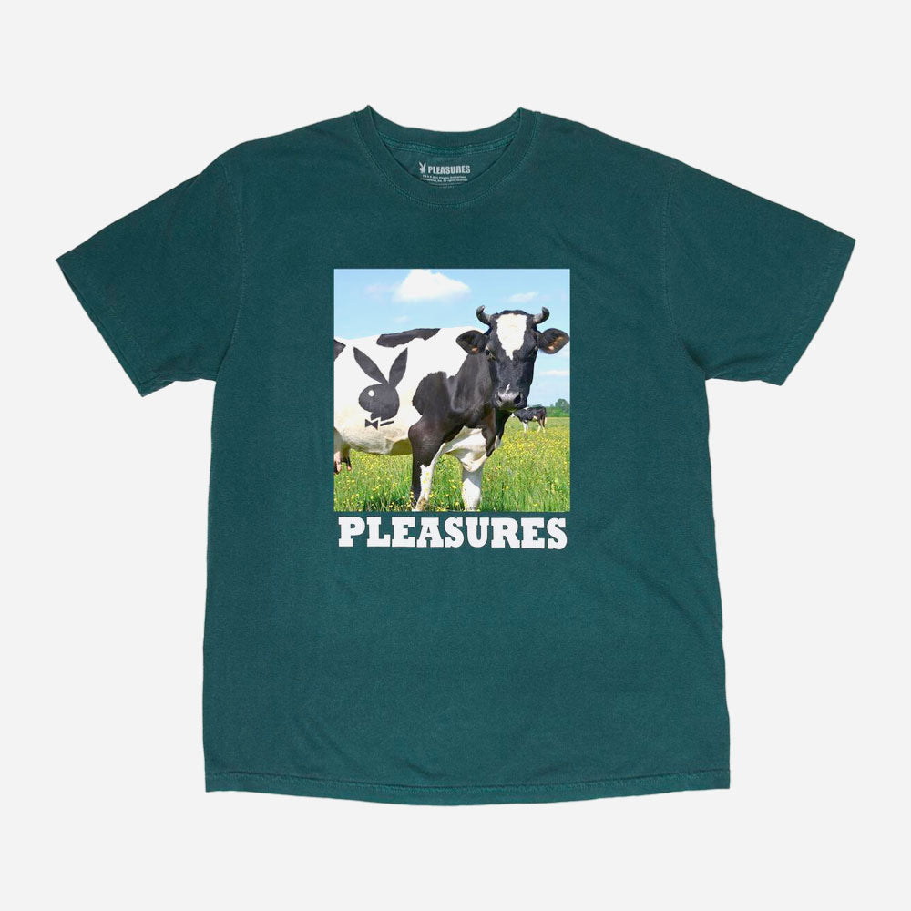 PLEASURES x PLAYBOY - MOO T-SHIRT - Green