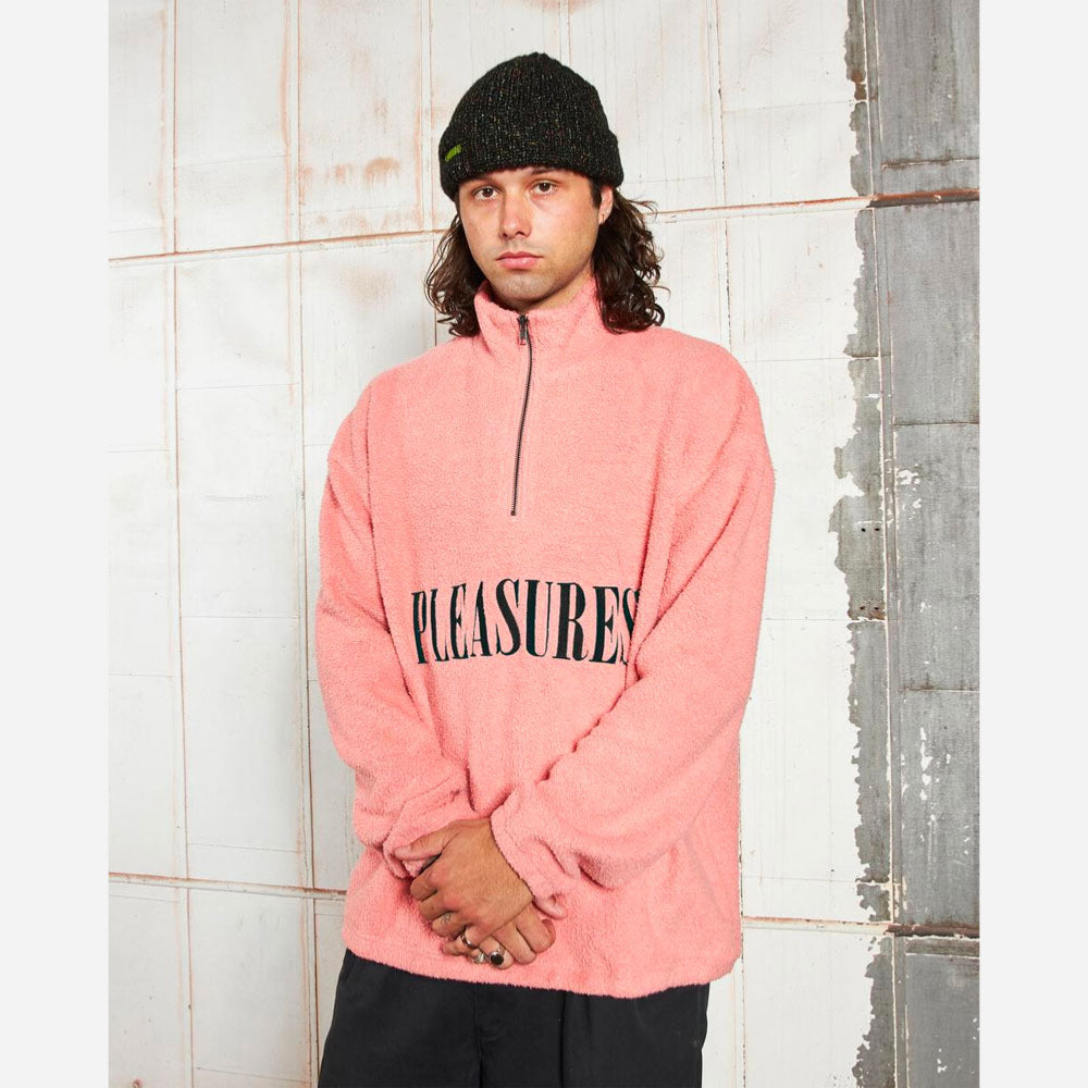 PLEASURES - SEARCHING QUARTER ZIP - Peach