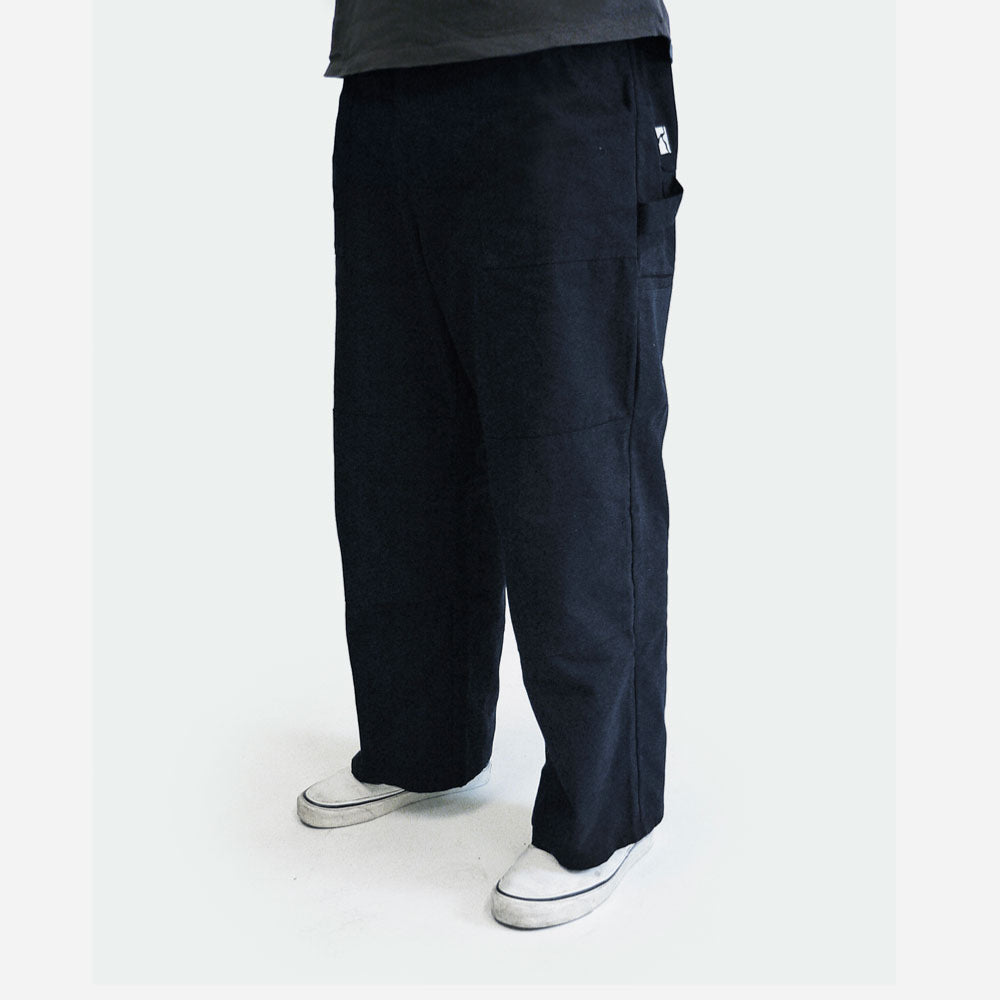 POETIC COLLECTIVE - PANTS SCULPTOR- Black Canvas