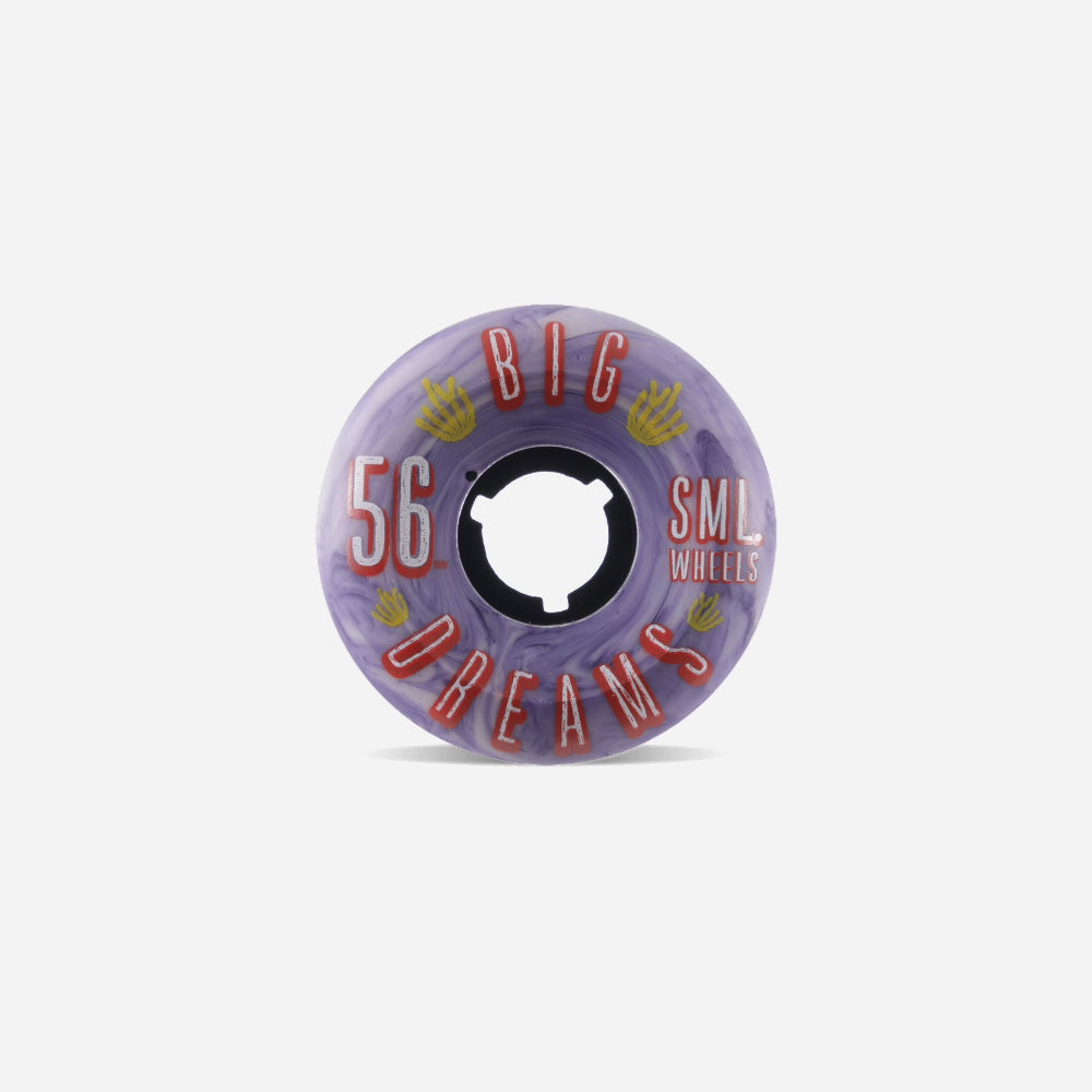 SML Wheels - Succulent Big Dreams Navy -White Swirl V -Cut - 92a 56mm