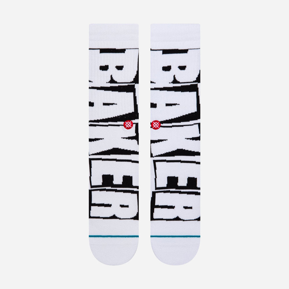 STANCE x BAKER SKATEBOARDS - BAKER - White