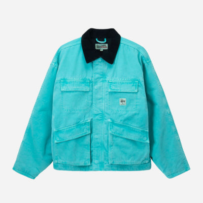 Stussy - washed canvas shop Jacket - Teal
