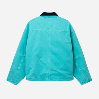 Stussy - washed canvas shop Jacket - Teal