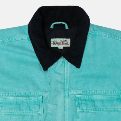 Stussy - washed canvas shop Jacket - Teal