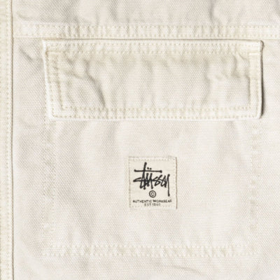 Stussy - washed canvas shop jacket - bone