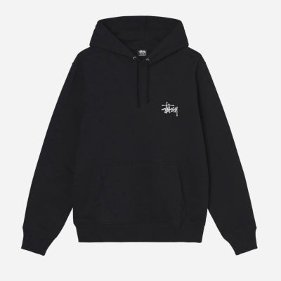 Stusssy Basic Study Hood - Black White