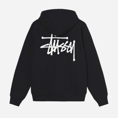 Stusssy Basic Study Hood - Black White