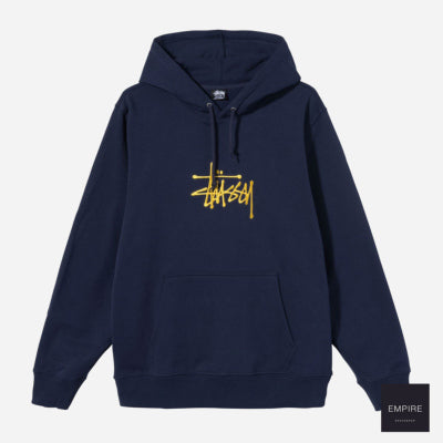 Stusssy Basic Study App Hoodie - Navy