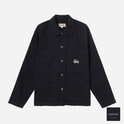 Stussy Canvas Chore Jacket - Black
