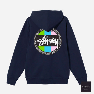 Stussy Classic Dot Hood Navy