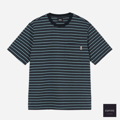 Stussy Classic Striped Crew Black