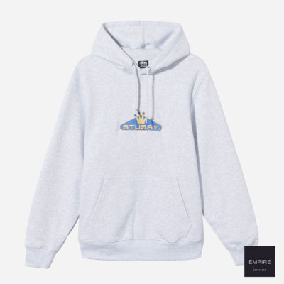 Stussy Crowned App Hood - Ash Heather