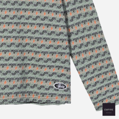 Study Diamond Pattern Polo Olive