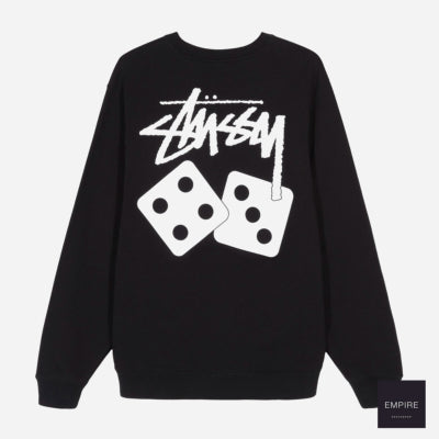 Stussy Dice Crew Black