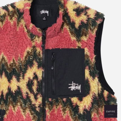 Stussy Fillmore Sherpa Vest Mustard