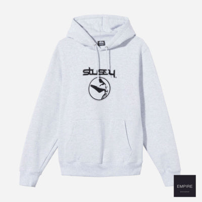 Stussy Flight App Hoodie - Ash Heather