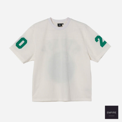 STUSSY MESH FOOTBALL JERSEY NATURAL