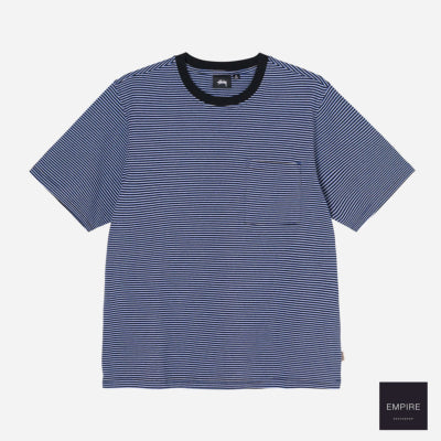 Stussy Mini Stripe Crew Black