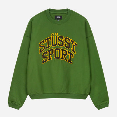 Stussy - Relaxed Oversized Crew - Green