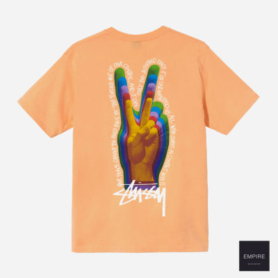 Stusssy Peace Sign Tee - Peach