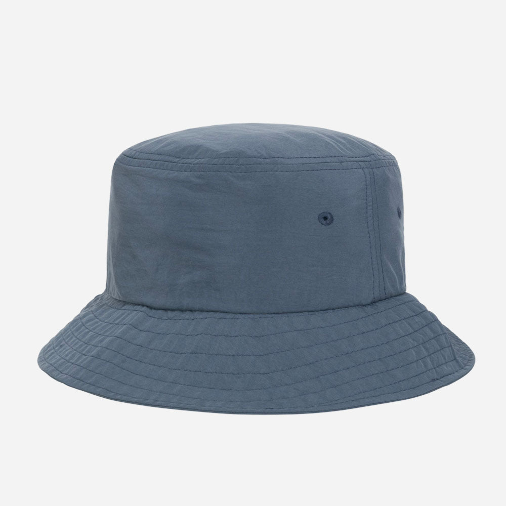 Stussy - Peached Nylon Basic Bucket Hat - Steel Blue