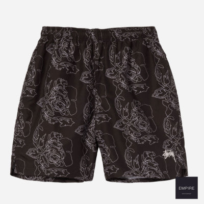 Study Roses Water Short - Black