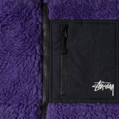 Stussy - Sherpa Vest - Purple