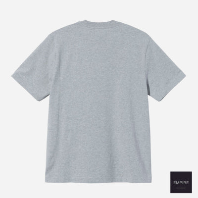 Stussy - Stock Logo SS Pocket Crew - Heather Gray