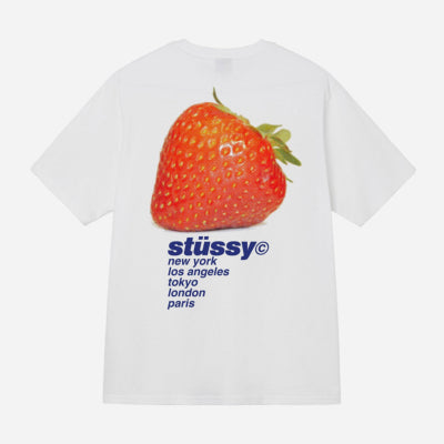 Stussy - Strawberry Tee - White
