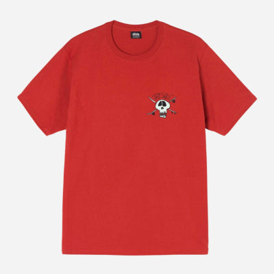 Stussy - Surf skate skate skull tee - brick
