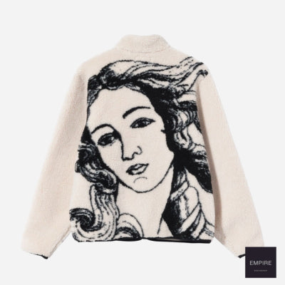 Stussy Venus Jacquard Sherpa Jacket Natural
